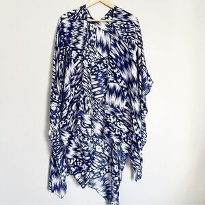 Michael Stars Ruana ikat shawl wrap